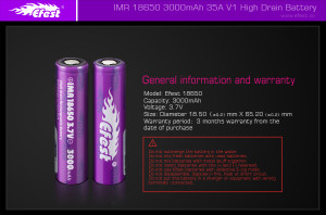 Efest 35amp 3000mah