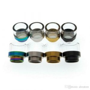 810 antispit Pyrex & gauzed stainless steel drip tip